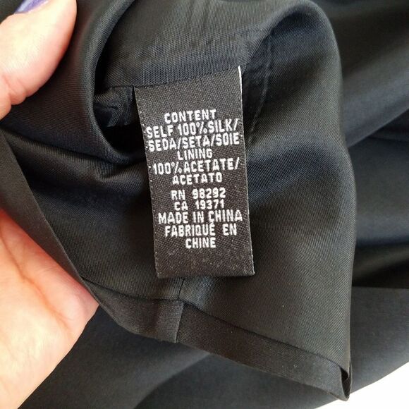 TIBI New York Black Silk One Shoulder Mini Dress - Picture 3 of 5